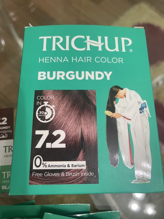 Хна краска для волос trichup 6 шт.