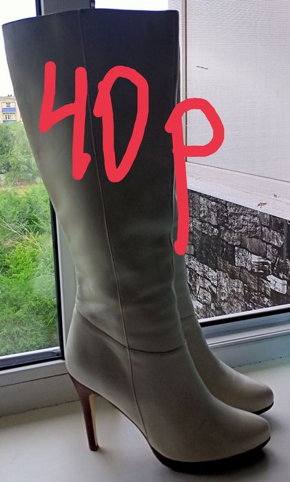 Сапоги на каблуке
