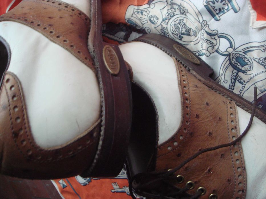 Спец ботинки для гольфа США FootJoy с кожей страуса 3-я кожа 40р.