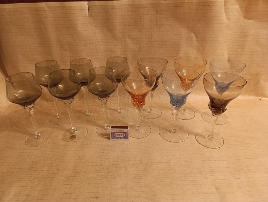 Фужеры,,Богемское стекло"Чехословакия.595 000 сум.