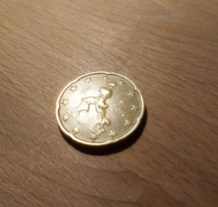 Monedă 20 CENT 2002 M.A.C. RAR 1.200 lei Negociabil