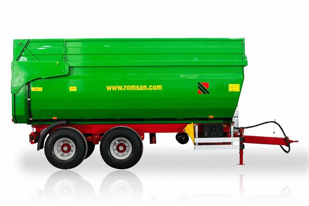 Remorca agricola tandem 18T basculanta U frana aer ax virant