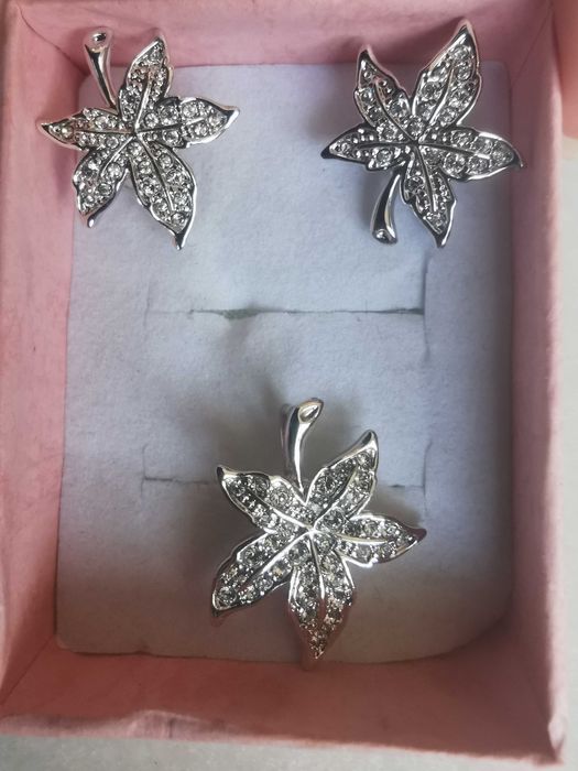 Бижута, сет колие и обеци, чоукър Алеса, Alessa