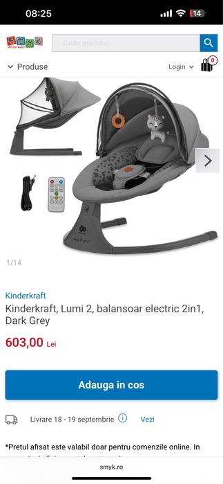 Balansoar electric kinderkraft