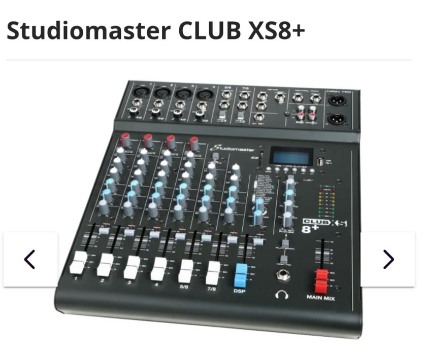 Vand mixer audio Master Audio Club XS 8  cu procesor de voce absolut n