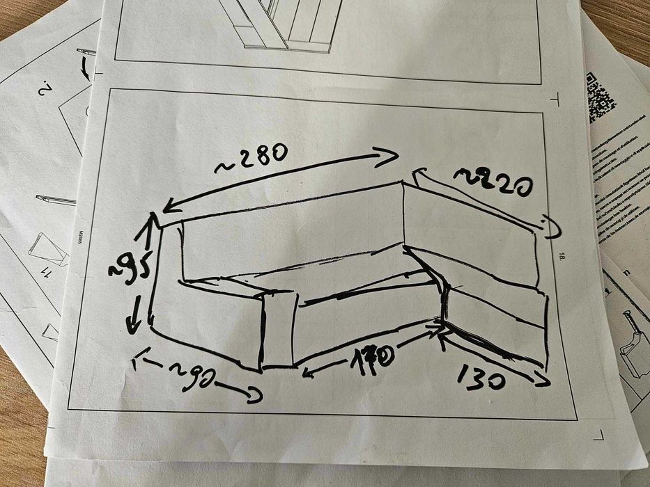 Чисто нов ъглов диван с ракла и функция сън