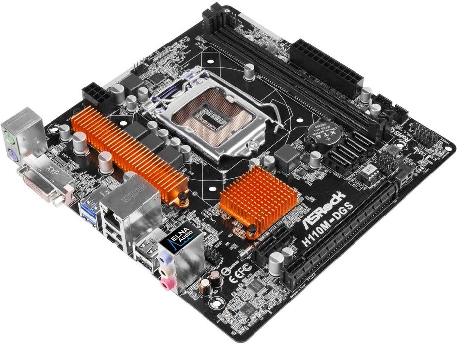 Дъно Дънна платка ASRock H110M-DGS LGA 1151 32GB DDR4 Micro ATX