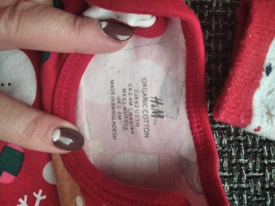 Бебешко коледно костюмче HM р-р 62