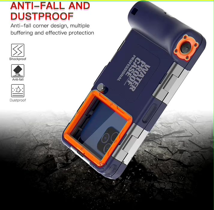 Carcasă subacvatică SHELLBOX 2nd Gen | Waterproof 15 m | iPhone & Samsung | Completă
