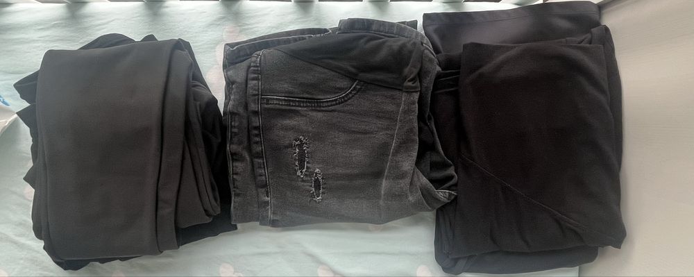 Лот 5 дълги долнища/клинове/дънки за бременни, H&M, LC Waikiki, р-р M