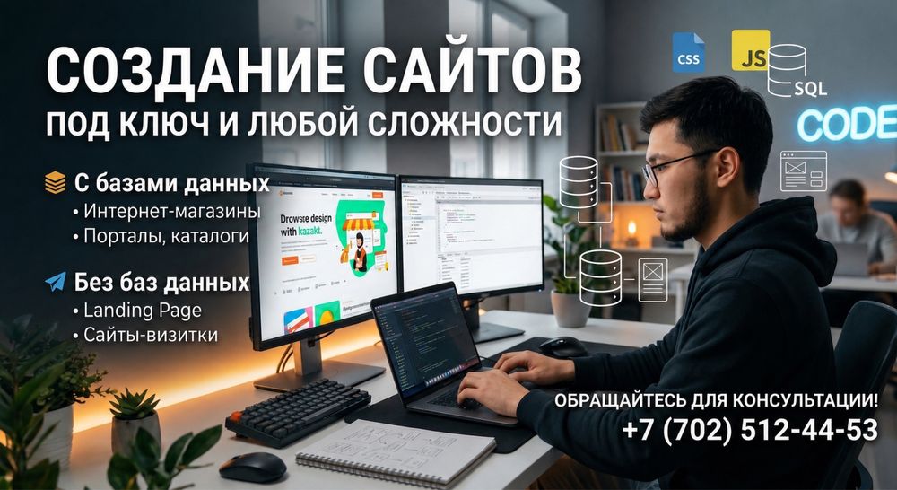 Создание сайтов под ключ и любой сложности