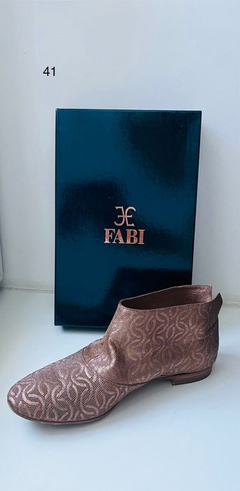 Полусапожки Fabi Италия лето р.41 кожа
