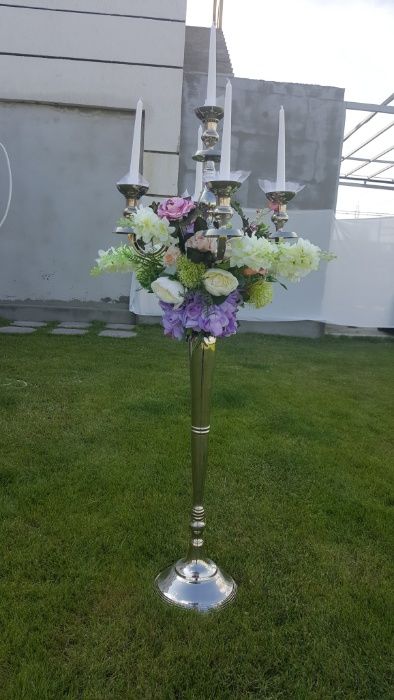 Sfeșnic metalic - 120 cm - de închiriat pentru evenimente