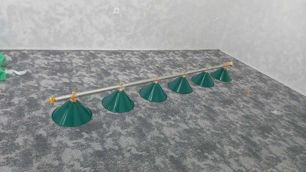 Светильник (люстра) для бильярдного стола с 6-ю плафонами