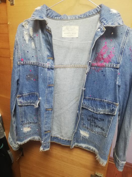 Geaca de blugi zara fetita de toamna