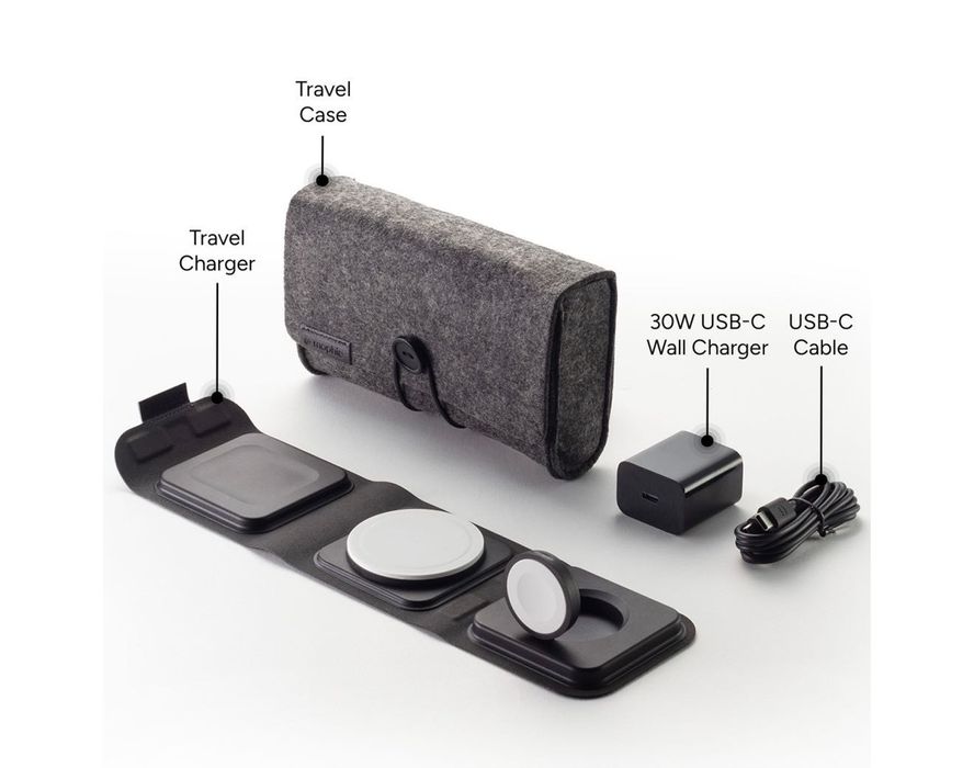 Зарядно устройство 3-in-1 travel charger with MagSafe