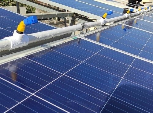 установка промывочный системы для солнечных панелей