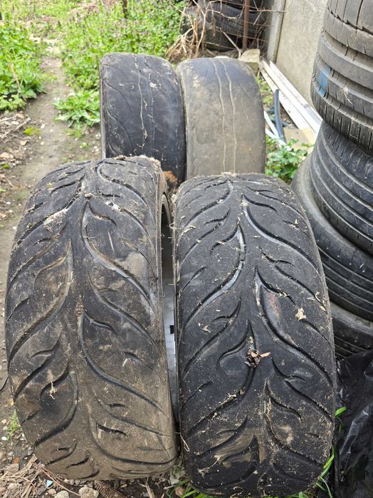 Roti 215 45 R17 5x112 VW Audi Seat cu semislick Federal 595RS-RR Jante Cauciucuri