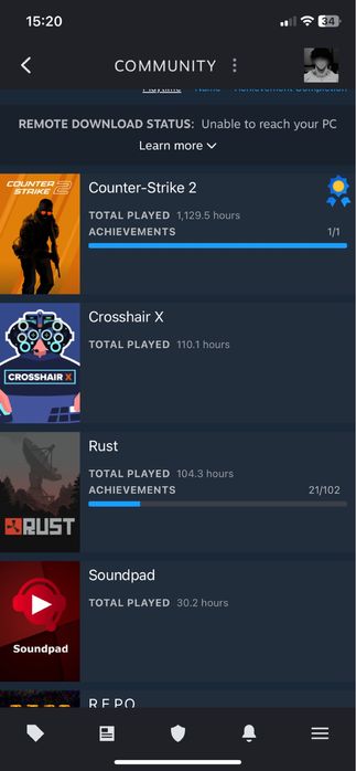 Steam аккаунт с играми