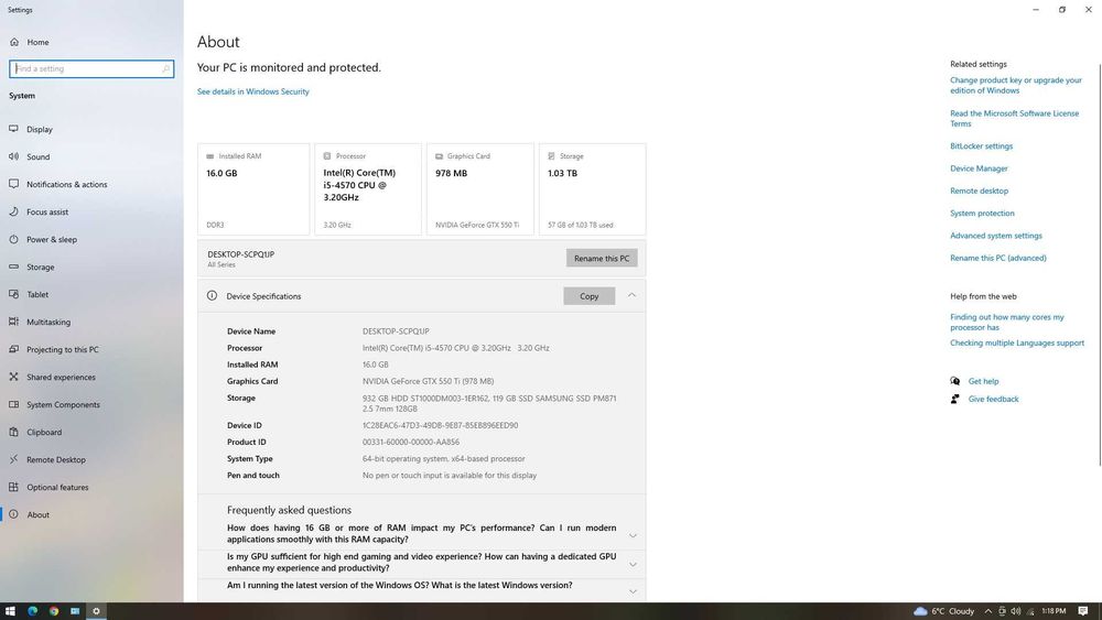 Unitate pc i5 -16 gb ram - ssd - Nvidia