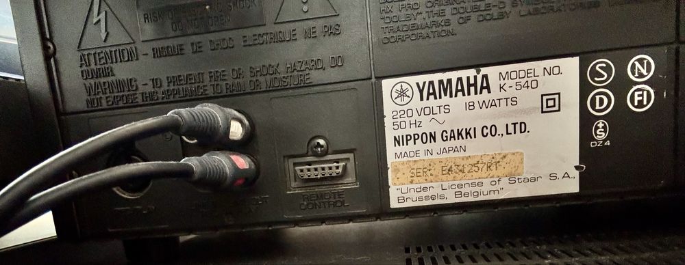 Castofon deck Yamaha K 540