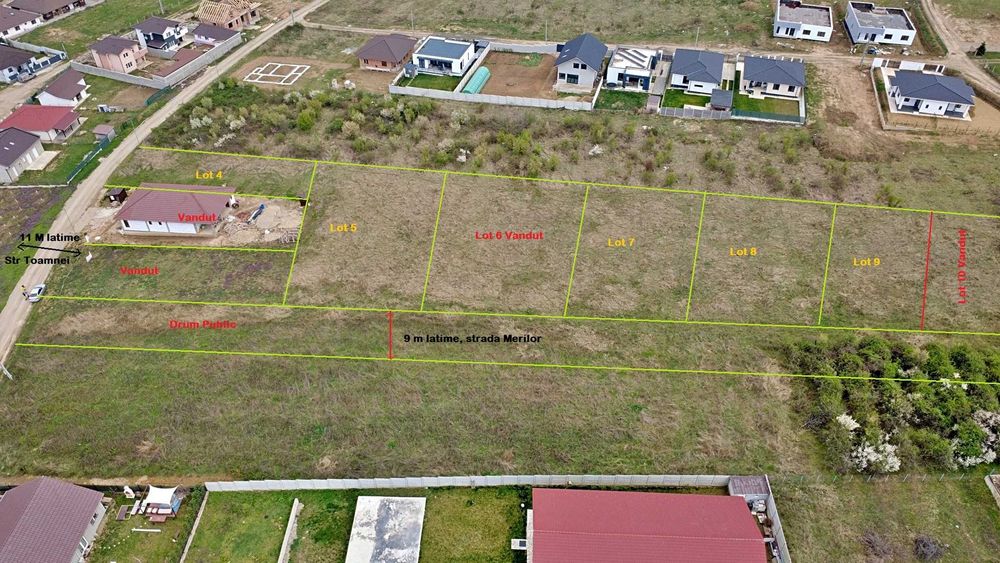 Terenuri de Vânzare în Paleu – cu PUZ Aprobat (Str. Toamnei) + Certificat de Urbanism