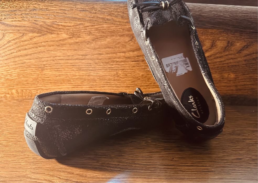 Balerini Clarks Artisan Dunbar Groove Daim Noir