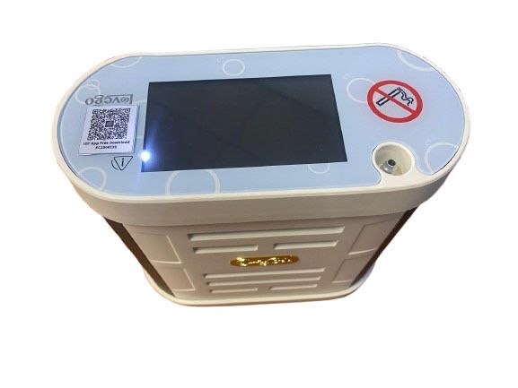 Concentrator de Oxigen Portabil Lovego SG02L – Ecran Tactil, Pachet Complet (Autonomie + Auto), Stare Ca Nouă