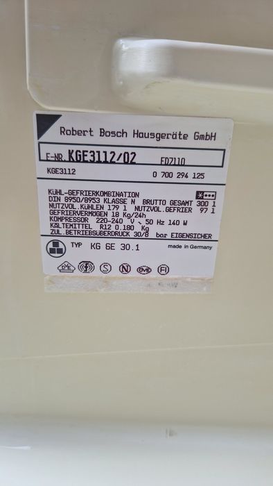 Frigider Bosch Germania