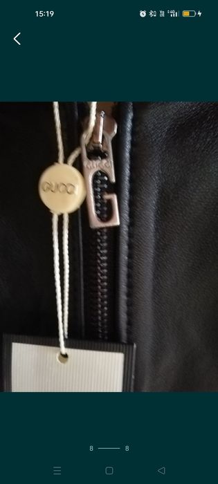 Geacă nouă Gucci S piele naturala bărbați