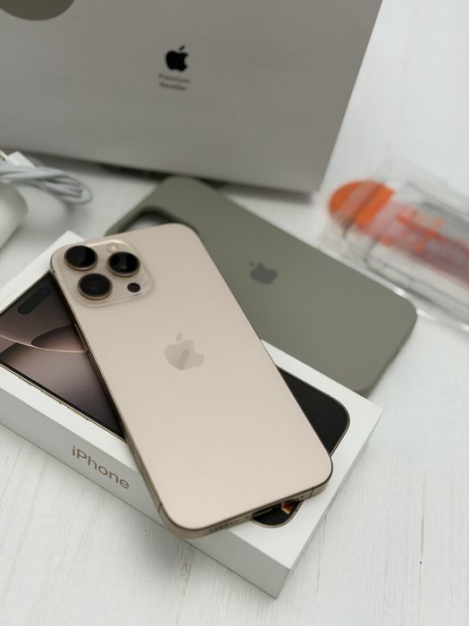 Iphone 16 Pro Max 256 gb Desert Titanium cu factura si garantie ca NOU!