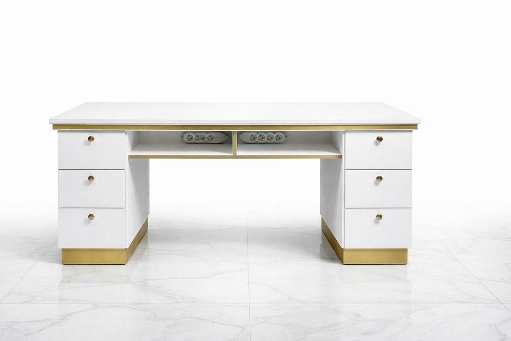 Birou dublu masa manichiura