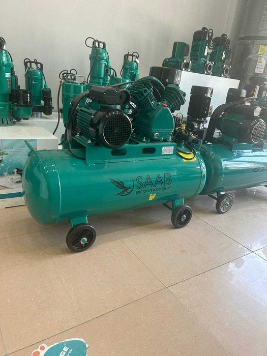 SAAB компрессор — 10 бар, 100л, кафолат билан!