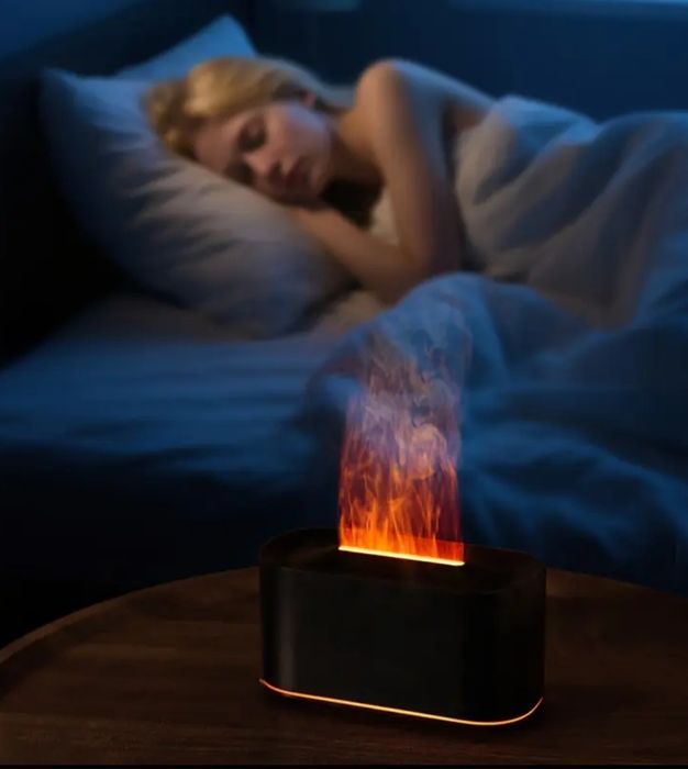 Umidificator cu iluzie de flacare