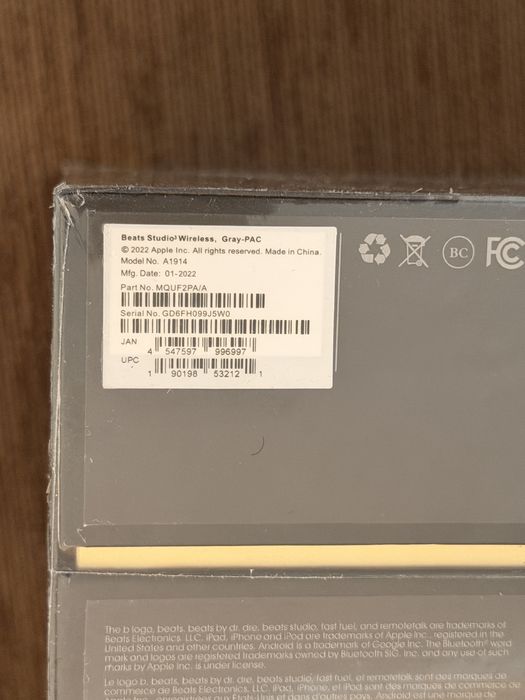 Căști Beats Studio 3 Wireless (PURE AMC) (Noi, Sigilate)