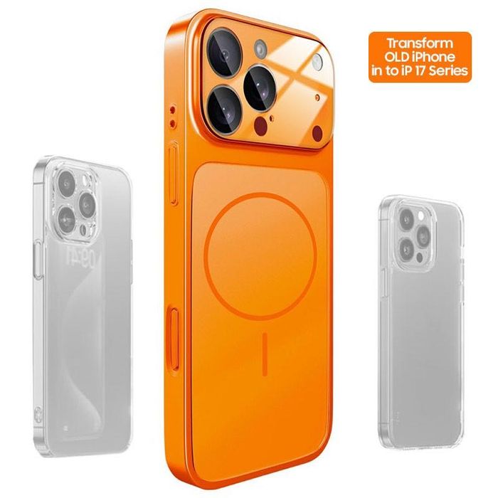 Husă MagLens AG Glass – Transformă iPhone 13–16 în Look 17 Pro/Max