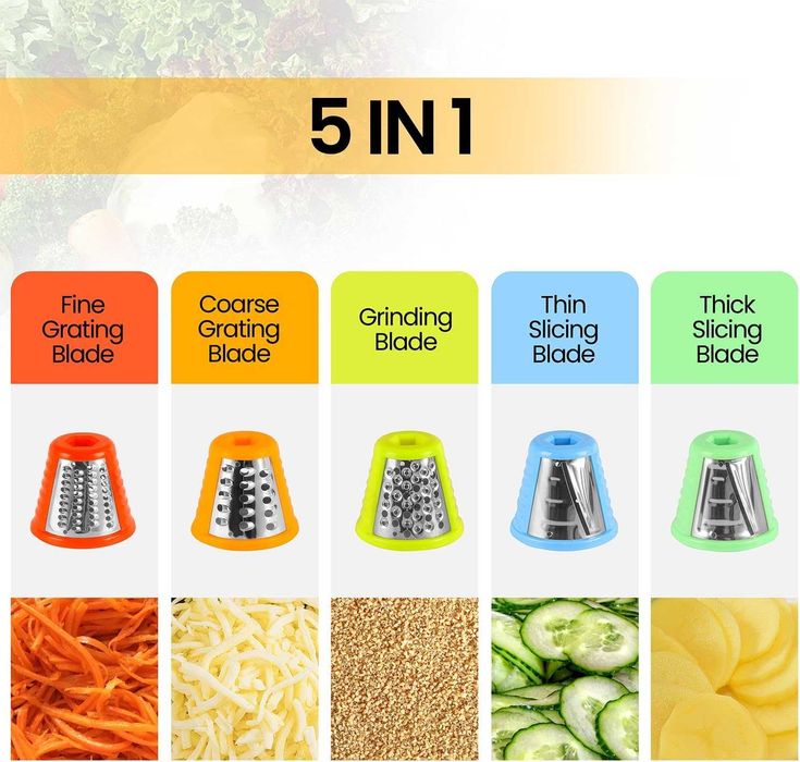 Електричеко ренде Electric Cheese Grater 5 in 1,Гаранция