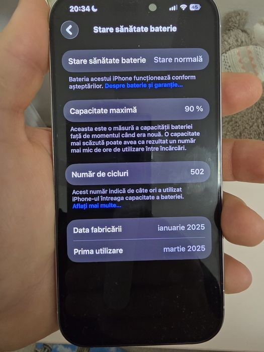 Iphone 16 PRO 256GB alb