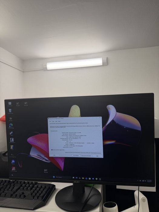 Pc ryzen 7 5700G, 32gb ram +monitor msi la cutie+tastatura si mouse cod unic 4841