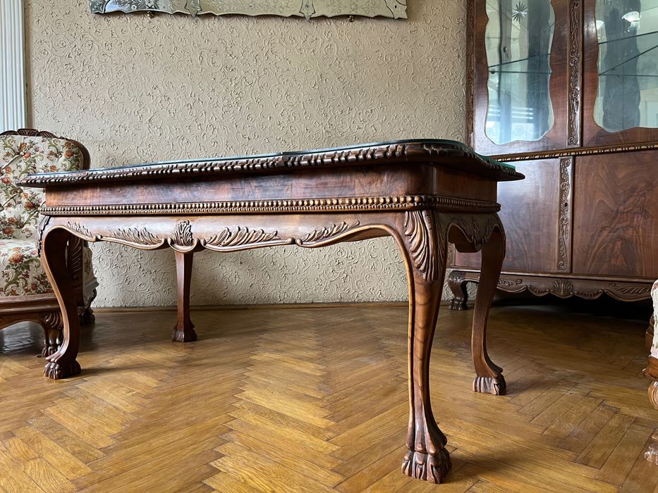 Set mobilier de arta, sculptat - lemn fag / nuc_Craiova