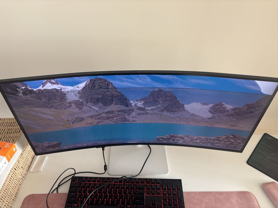 34" Dell S3425DW Curved – 120Hz, UW-QHD – ЗА ЧАСТИ (Счупена матрица)