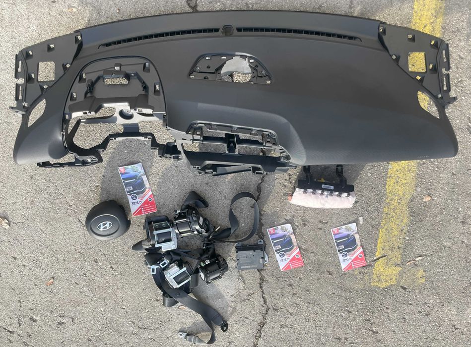 Hyundai Bayon kit airbag - plansa de bord - set centuri de siguranta