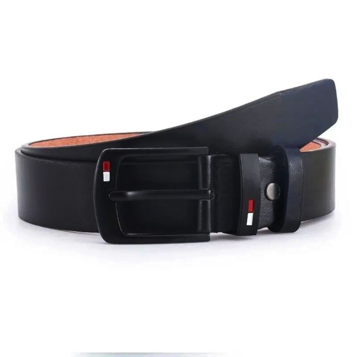 Curea Bărbați Neagra , piele ecologica, Curea Tommy 120cm