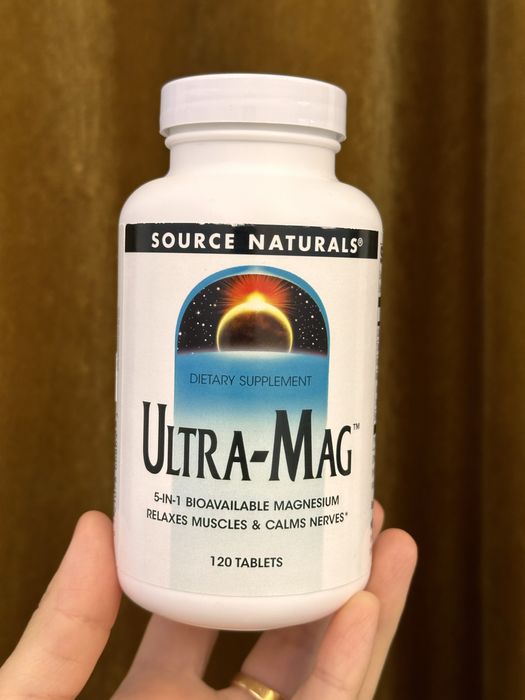Source Naturals Ultra mag 400mg 120 tabletka magniy vita.life.uz