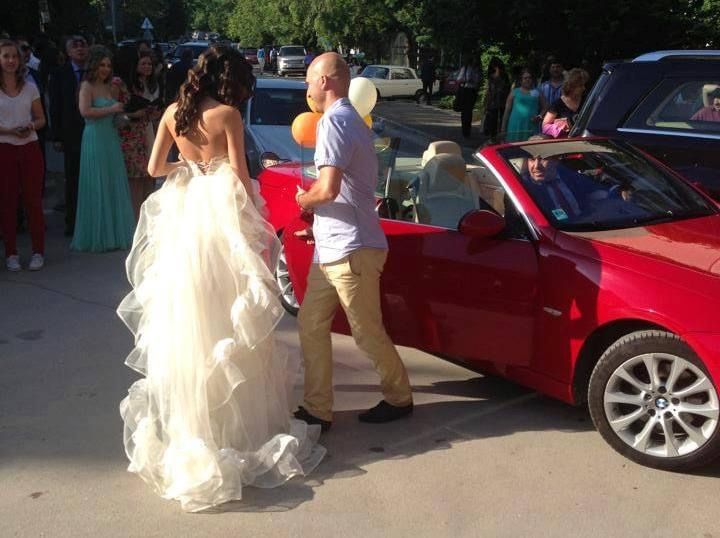 Булчинска / бална рокля цвят шампанско от две части Julia Kontogruni