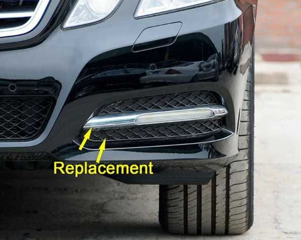 Решетка за ляв халоген Mercedes-Benz E-class W212 avangard elegans amg