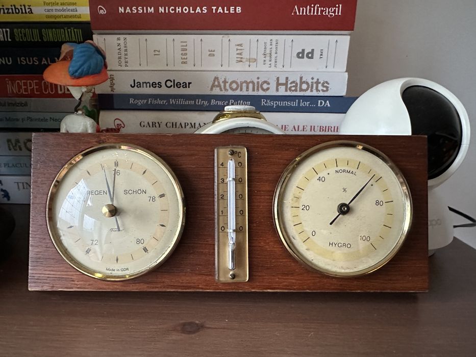 Barometru termometru higrometru Fisher GDR