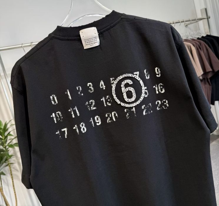 Tricou Maison Margiela Black  T-Shirt MM6 Negru [Verificare Colet]