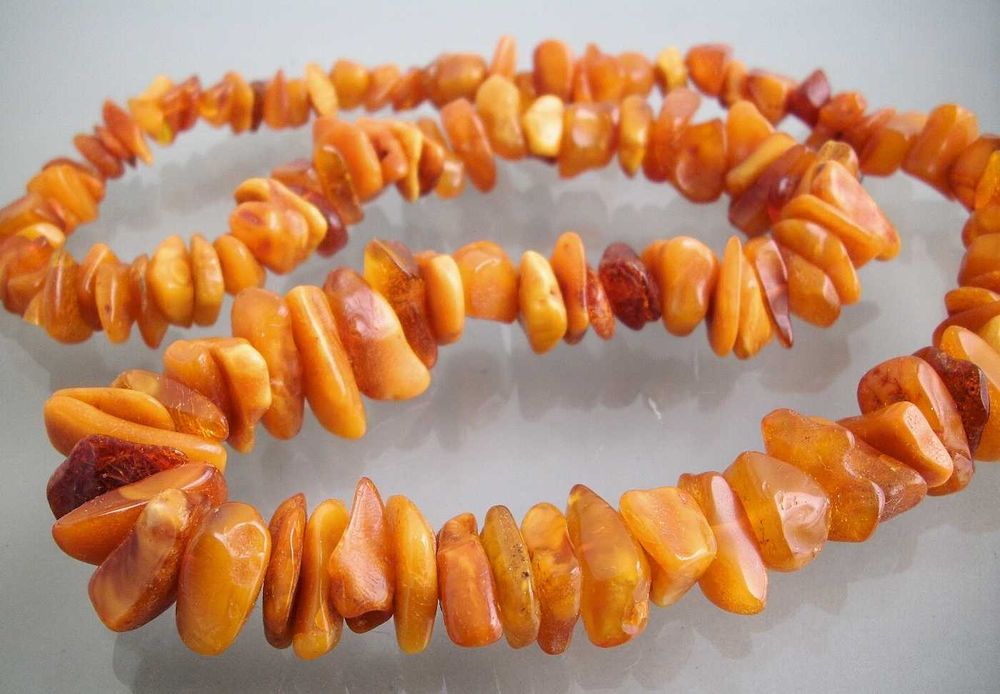 Колие естествен кехлибар гердан огърлица