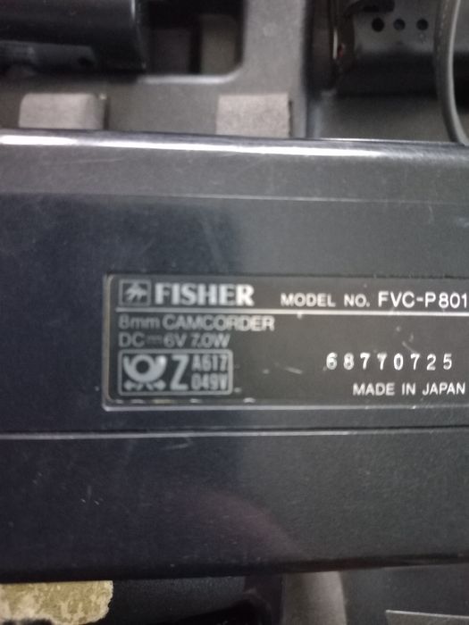 Fisher FVC-P801 video camera vintage retro